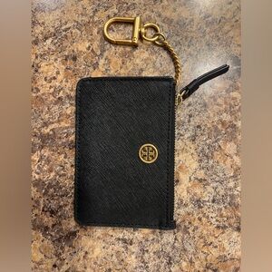 Tory Burch keychain card holder with zipper